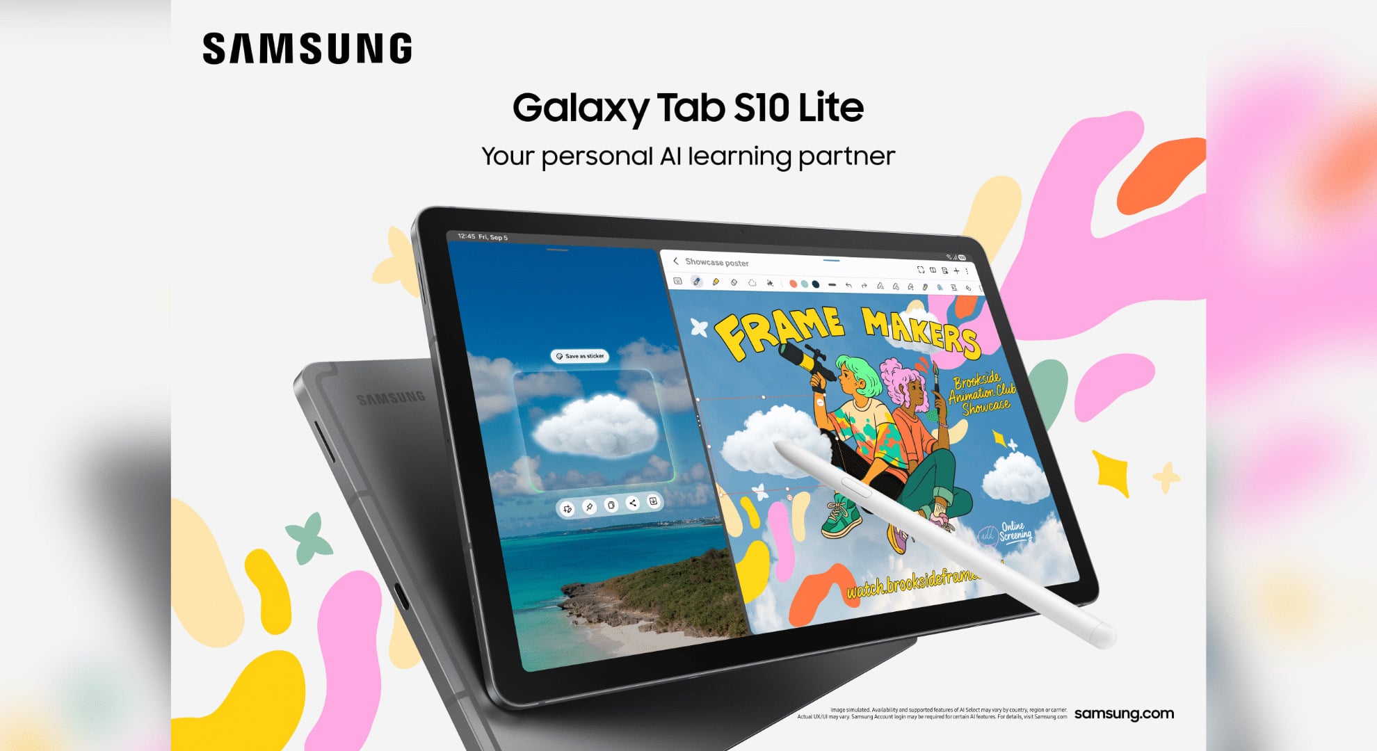SAMSUNG Tab S10 Lite Wi-Fi (8G/256G) SAMSUNG Tab S10 Lite Wi-Fi (8G/256G) 形象圖展示