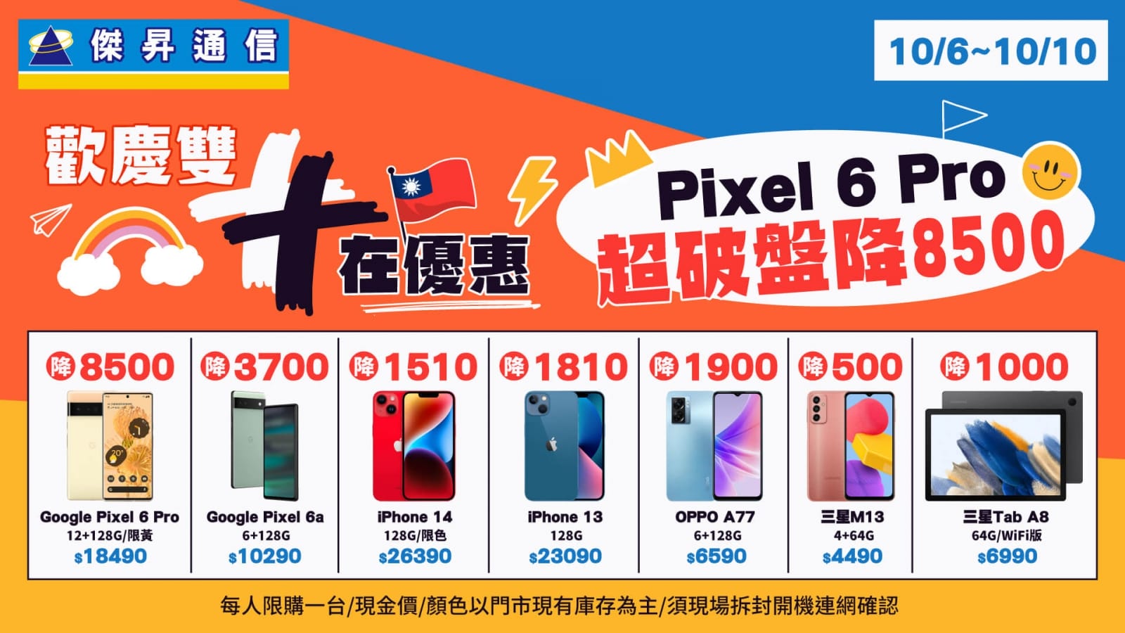 好便宜快搶！Google Pixel 6 Pro殺到69折 只要18,490元