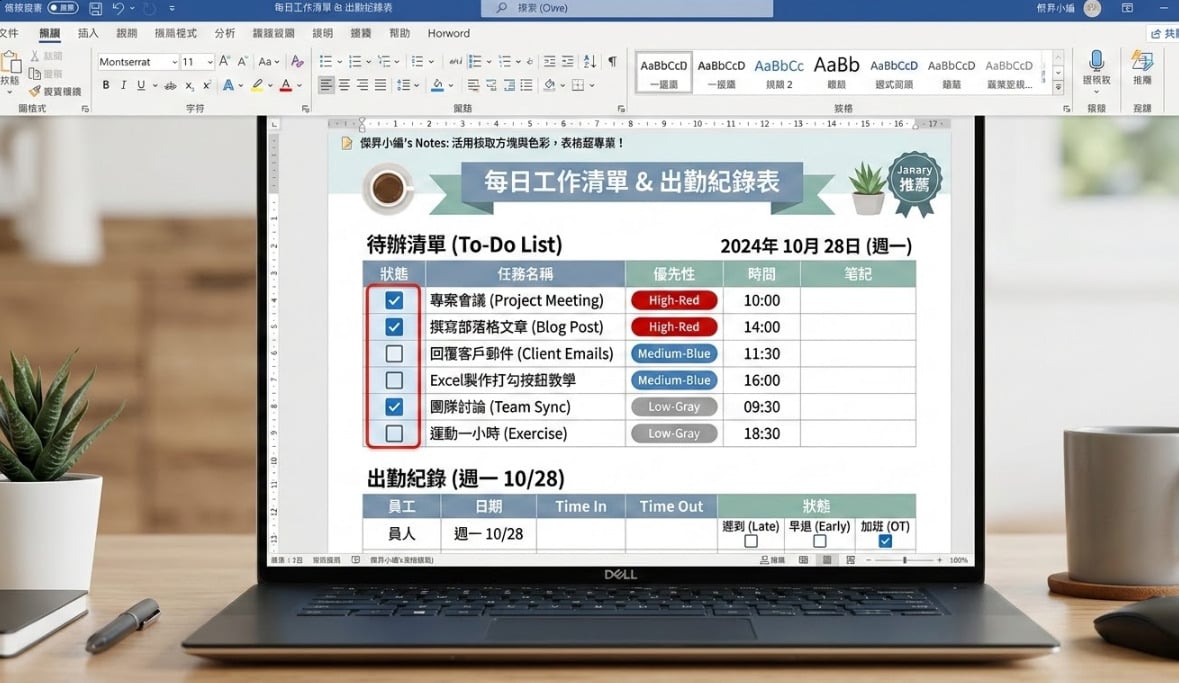 Excel 製作打勾按鈕教學封面,輕鬆掌握自動化核取方塊。