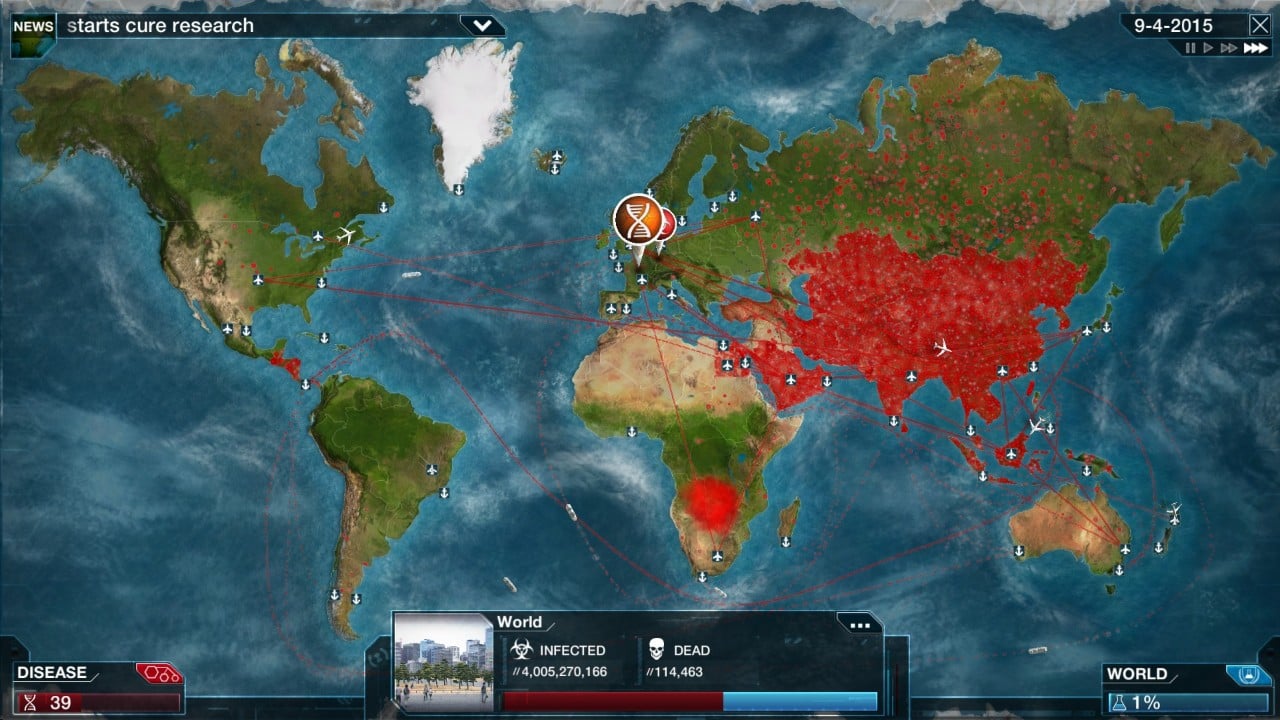 Plague Inc: Evolved瘟疫公司遊戲畫面展示，經典策略銅板價。