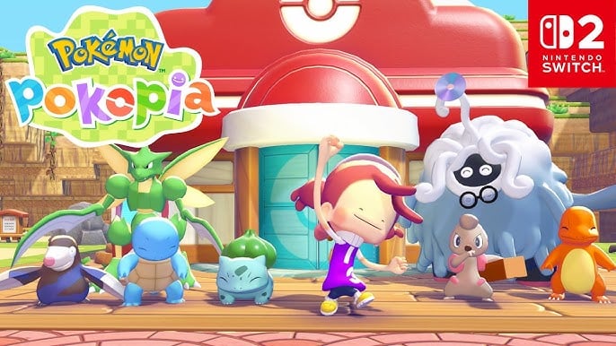 Pokémon Pokopia遊戲封面,Switch 2限定寶可夢沙盒遊戲。