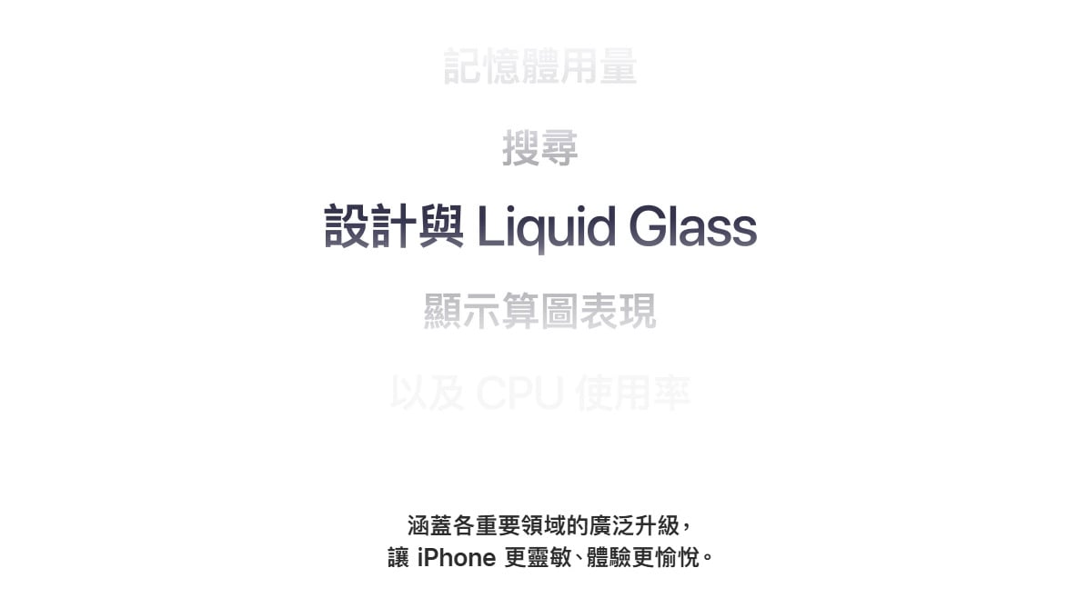 Safari、捷徑、鎖定畫面、天氣與iOS 27巨型Widget介面展示。