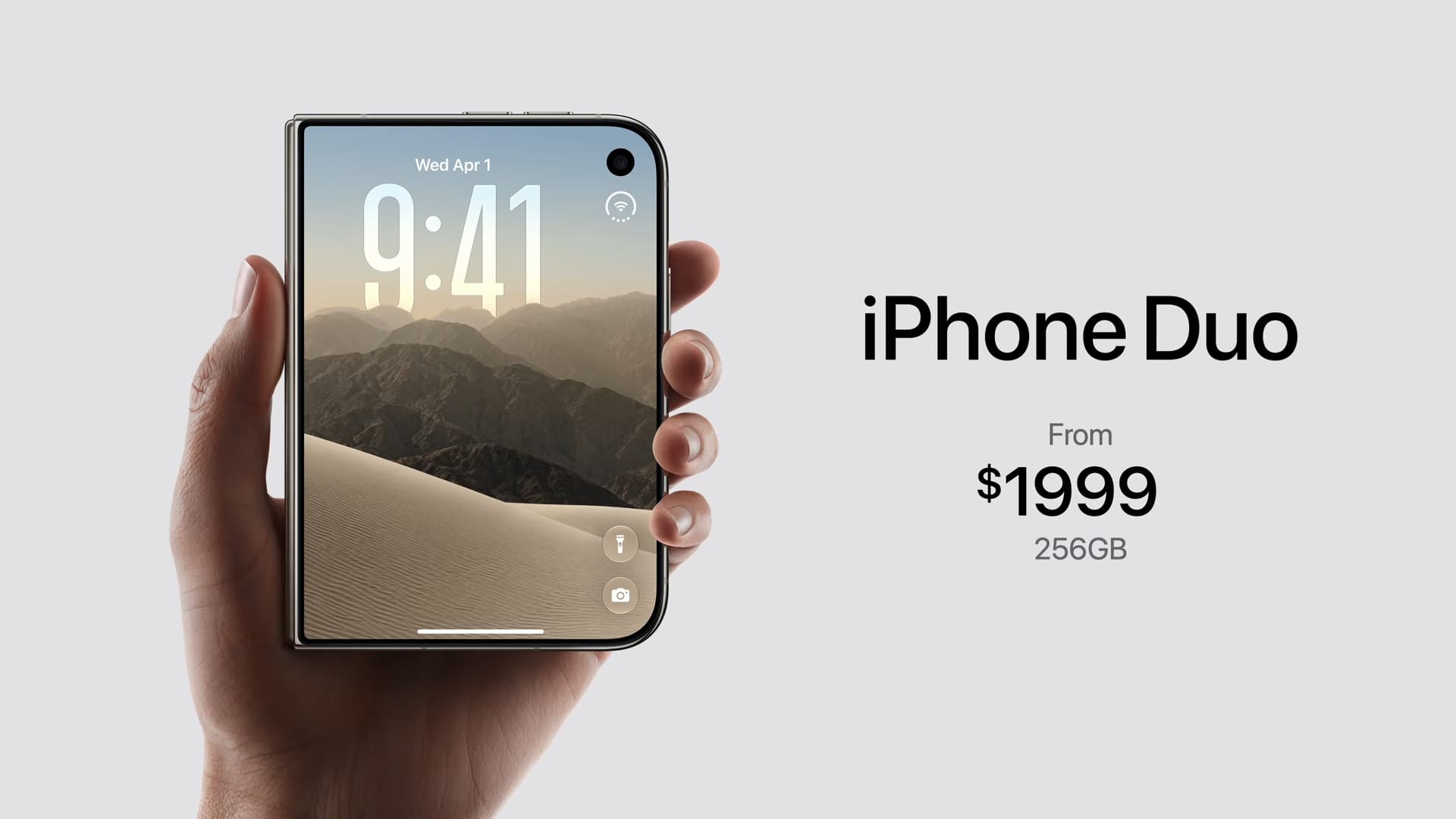 iPhone Duo摺疊手機官方售價與真機上手展示,輕薄手感握持體驗。