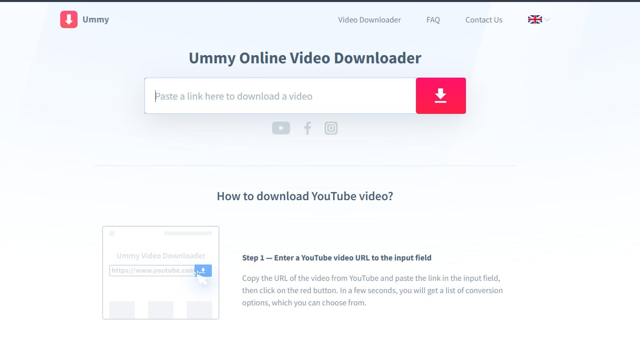 Ummy YouTube影片下載工具介面，支援音訊與視訊格式轉檔。