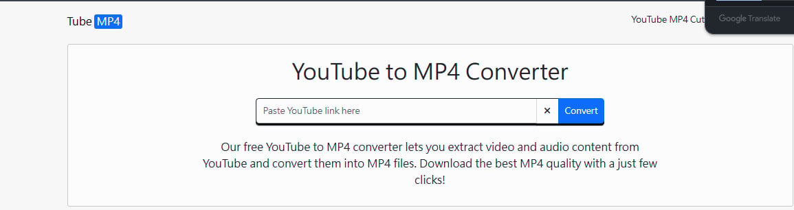TubeMP4 線上轉檔網站,免安裝軟體即可下載YouTube影片。