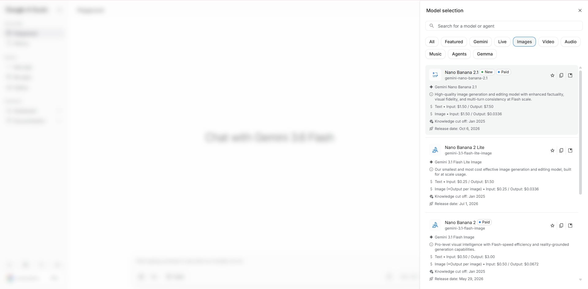 Google AI Studio Nano Banana 2.1