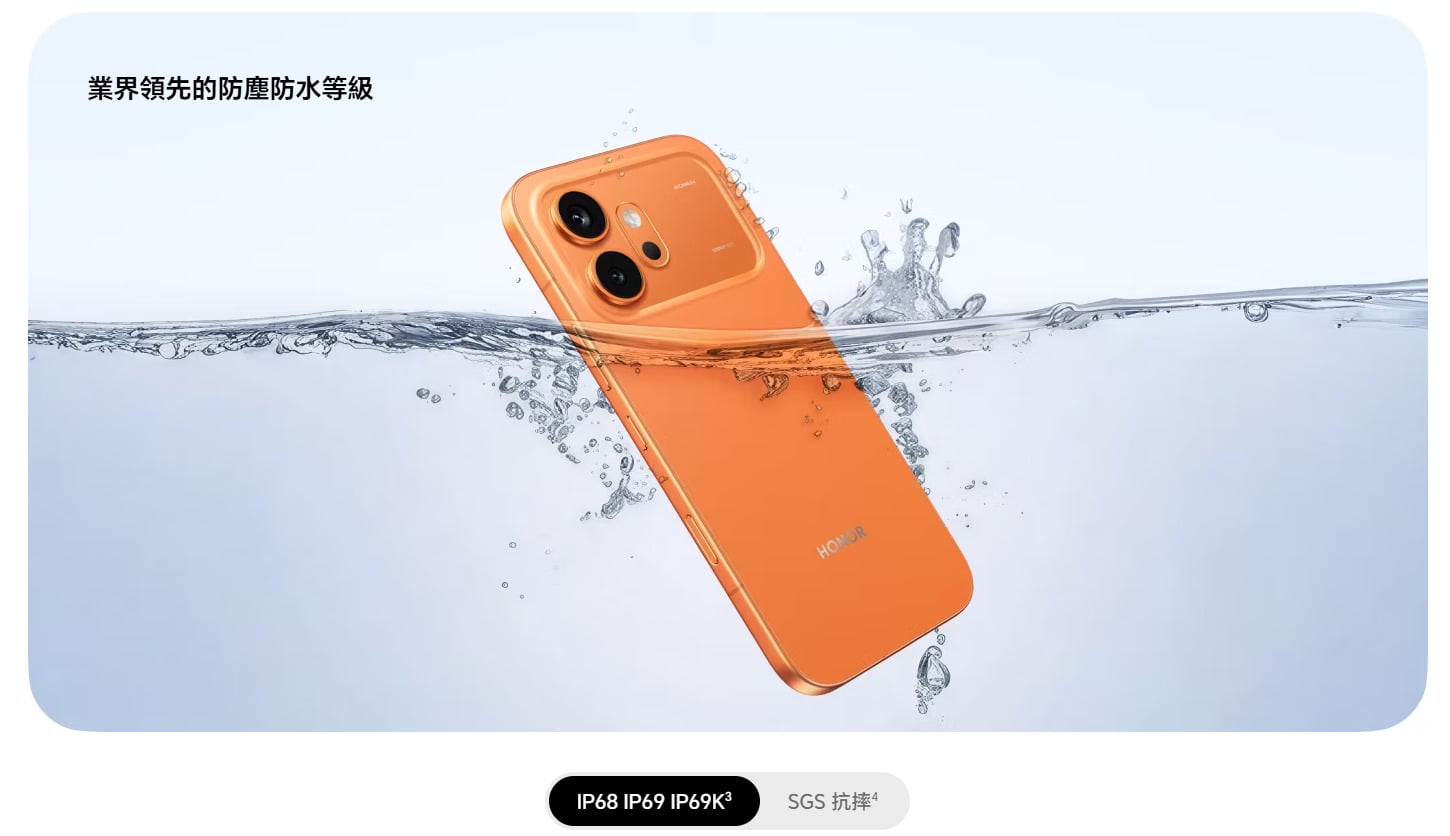 HONOR 600 防水防塵