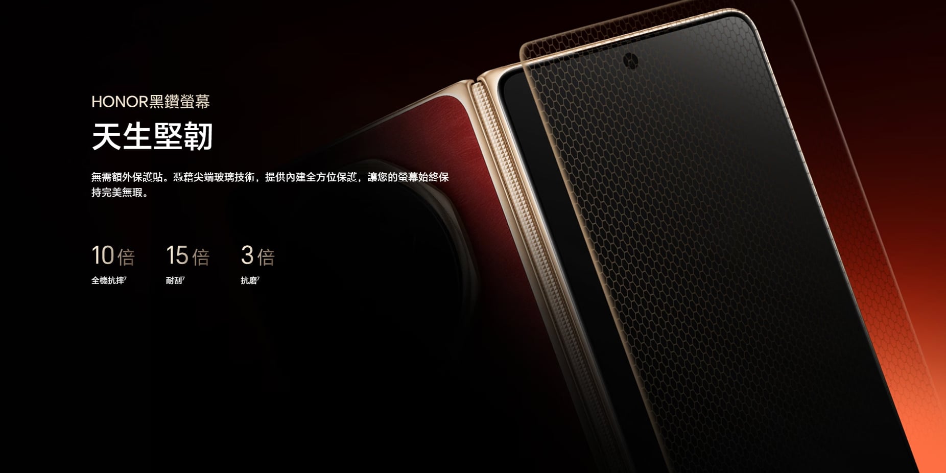 HONOR Magic V6 黑鑽螢幕