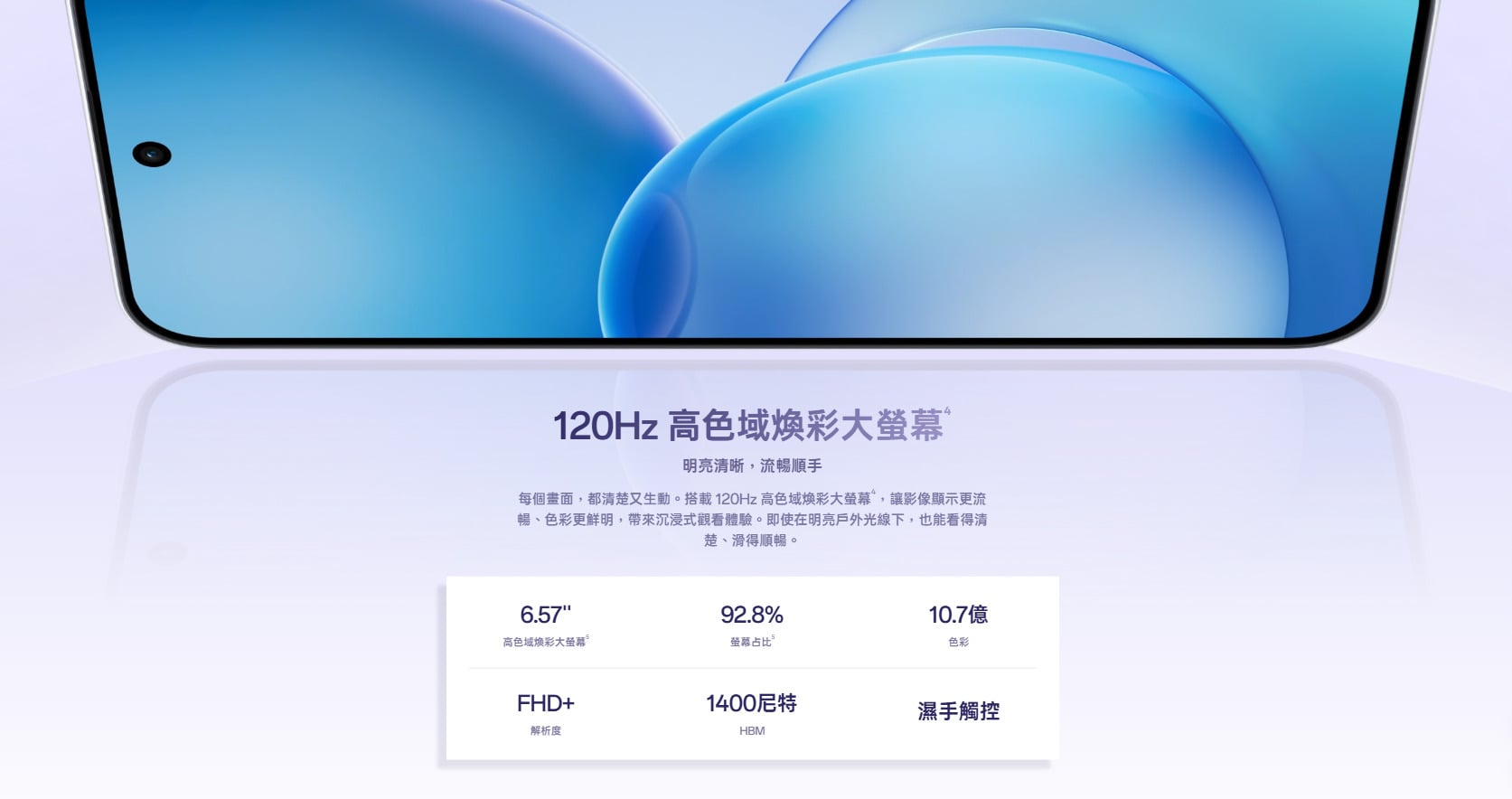 OPPO Reno16 F 螢幕