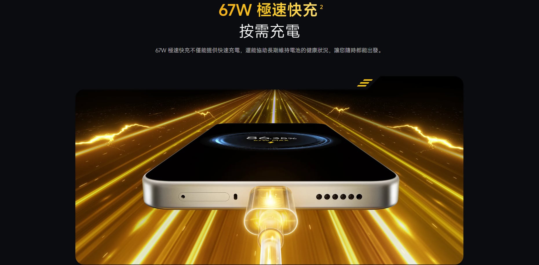 POCO X8 67W 快充