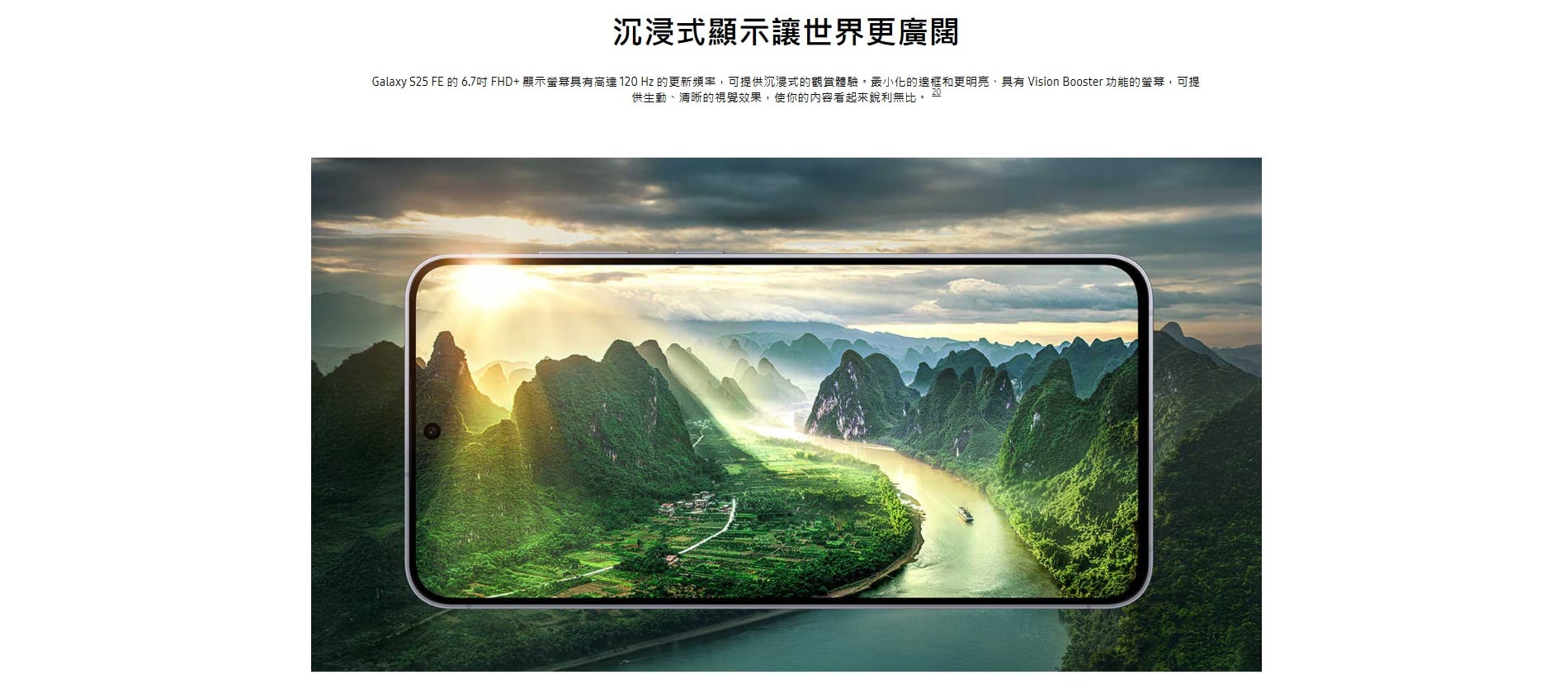 S25 FE Screen