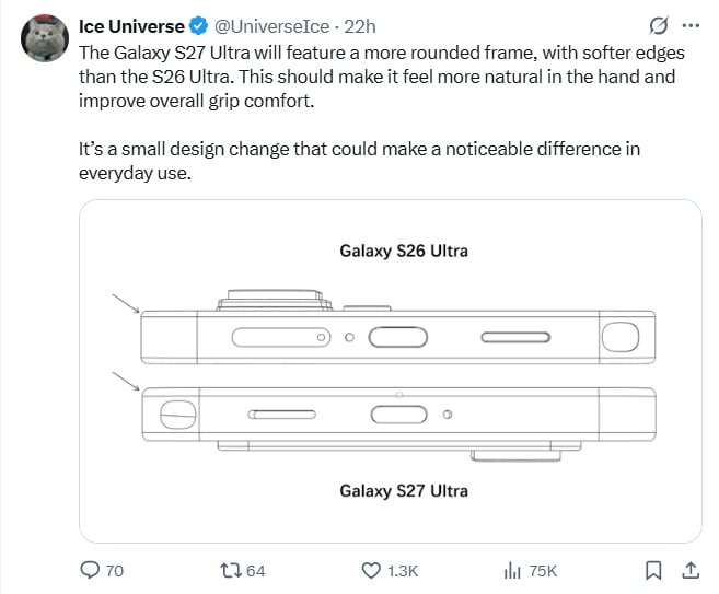 S27 Ultra vs S26 Ultra