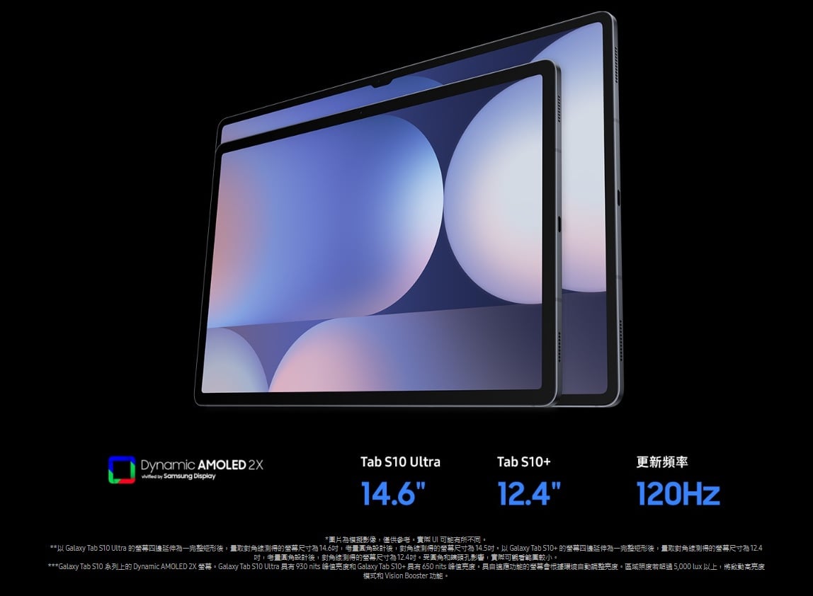 Galaxy Tab S10+ 螢幕