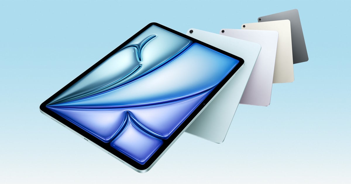 Apple iPad Air M4 全系列機身顏色與外型設計。