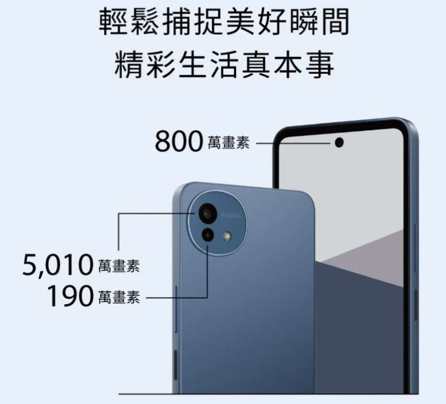 AQUOS wish5s 相機配置