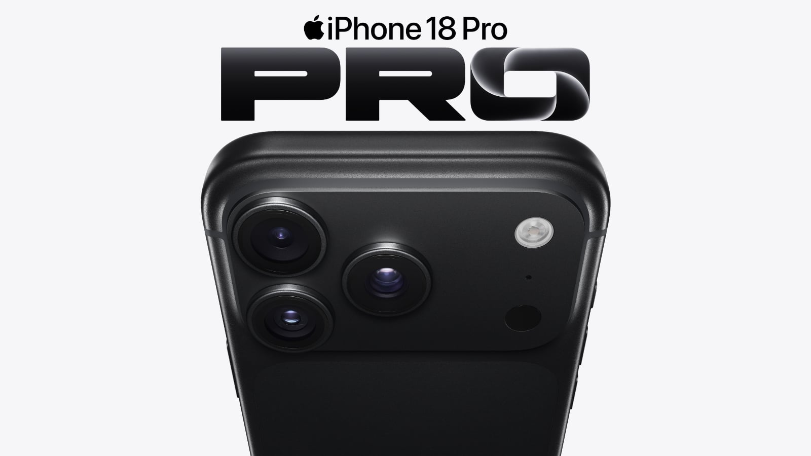 iPhone 18 Pro 黑色 Hero 圖