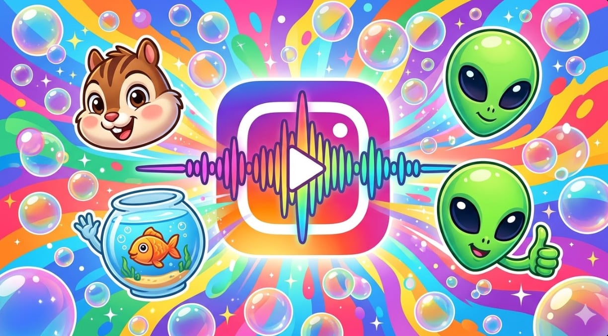 IG 語音訊息變聲器濾音器教學首圖。