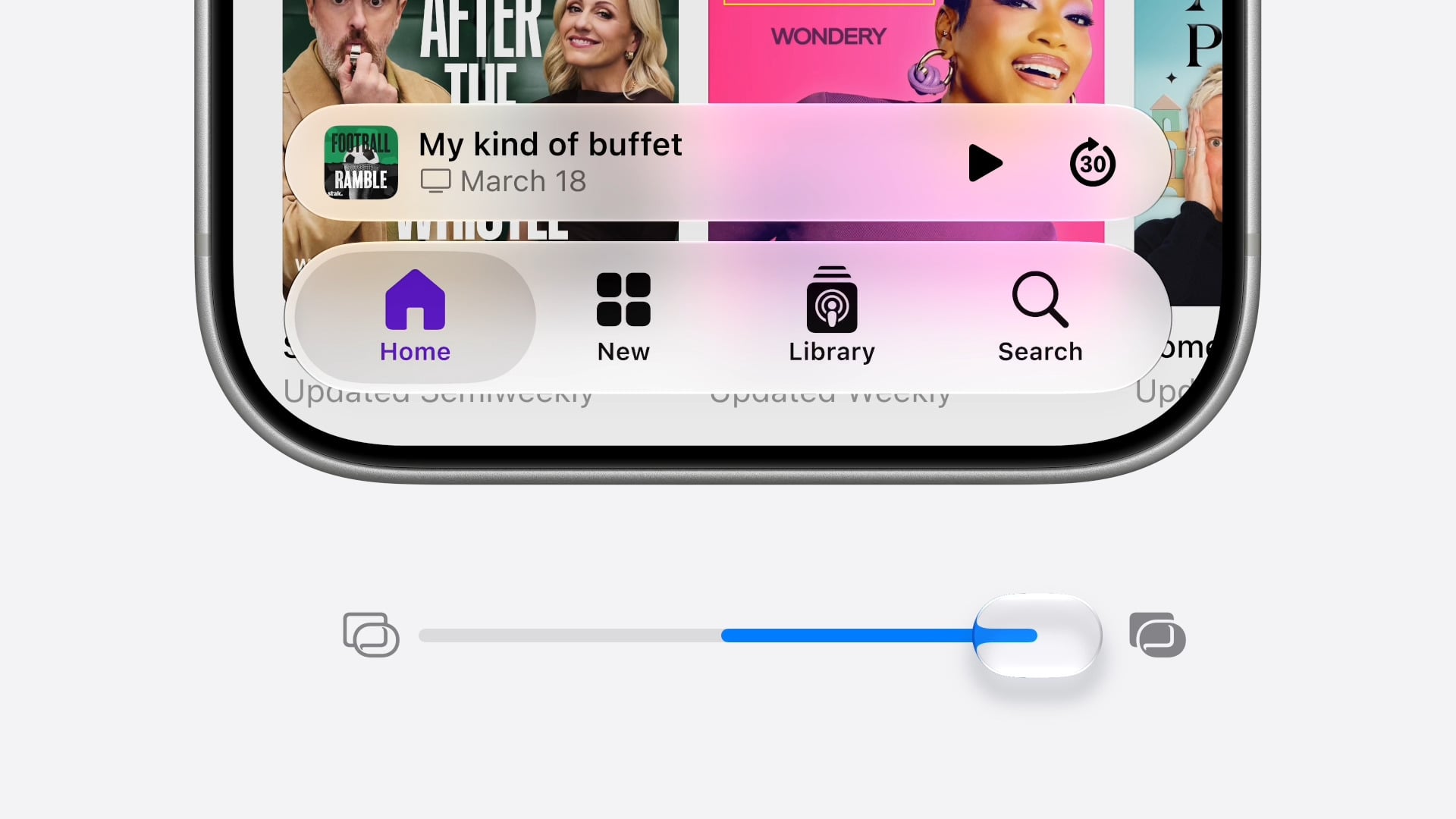 Liquid Glass ios setting