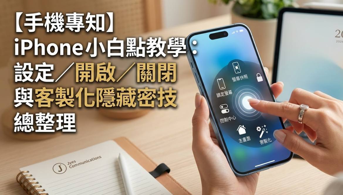 iPhone 小白點設定教學:開啟、關閉與客製化隱藏密技。