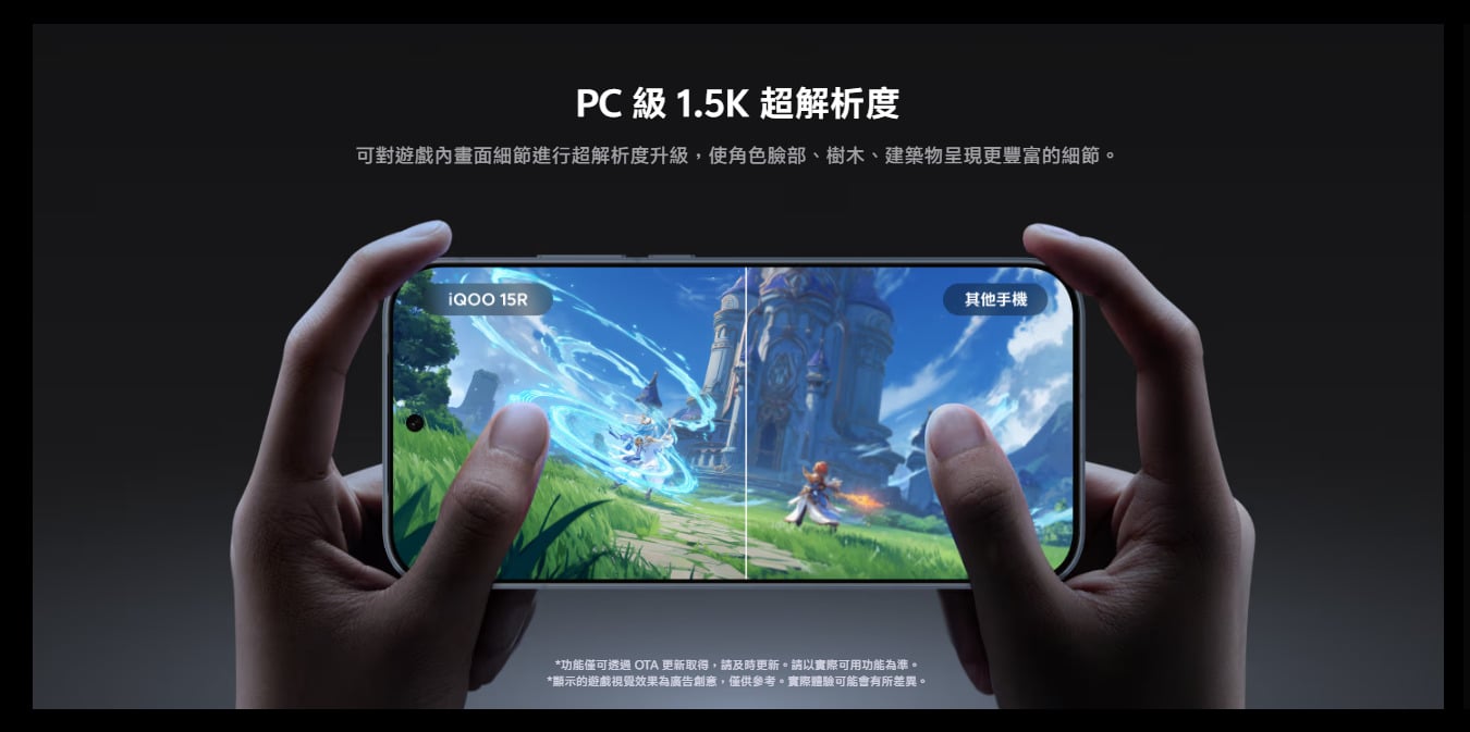 iQOO 15R 螢幕