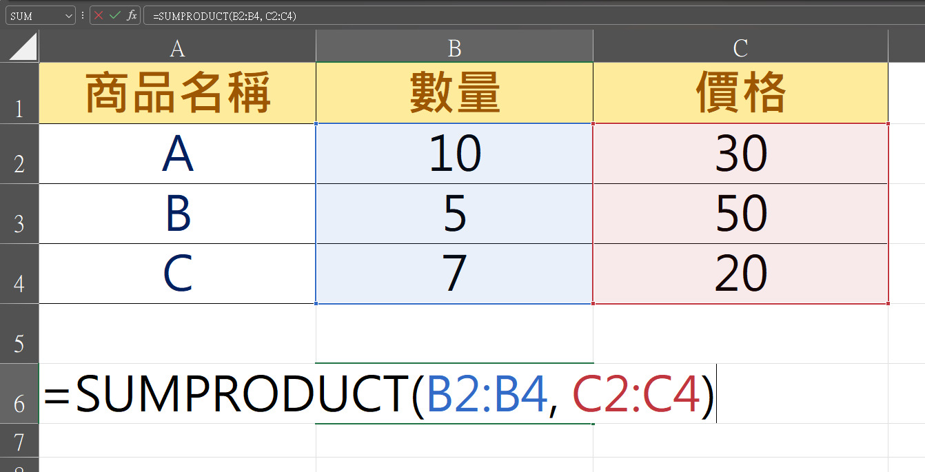 【科技新知】Excel 如何使用 SUMPRODUCT 函數？範例教學一次搞懂！