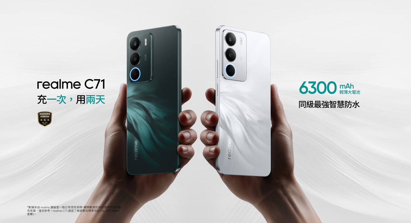 【機型介紹】大電量千元手機!realme C71規格特色功能看這篇!