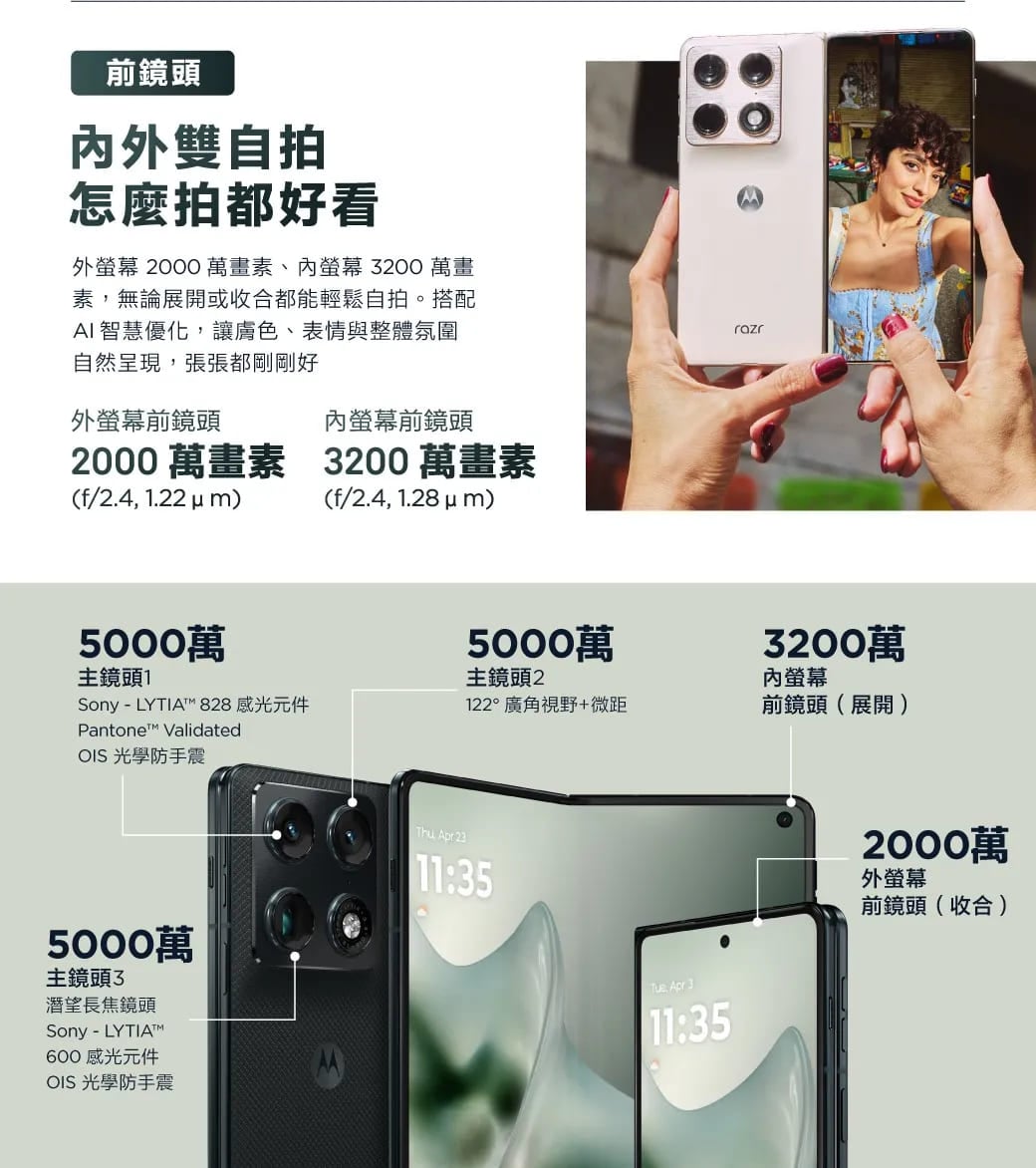 Motorola Razr Fold 相機