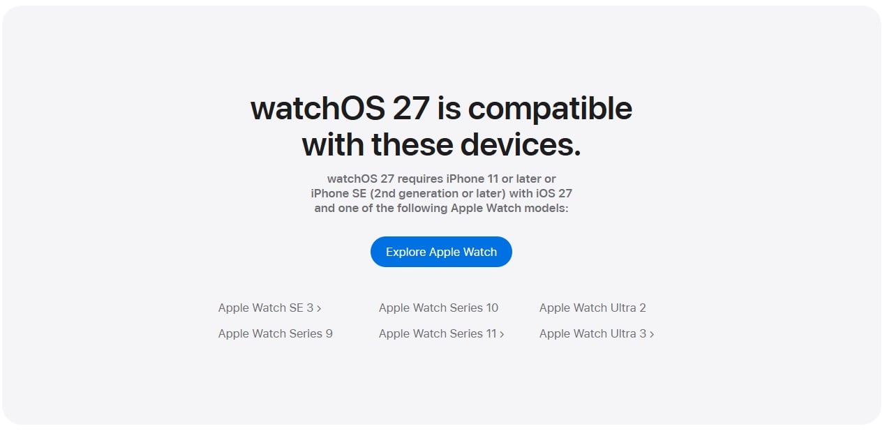 Apple Watch 支援名單