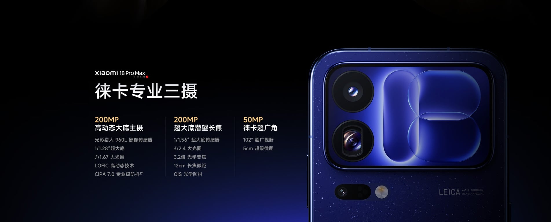小米 18 Pro Max 三鏡頭規格