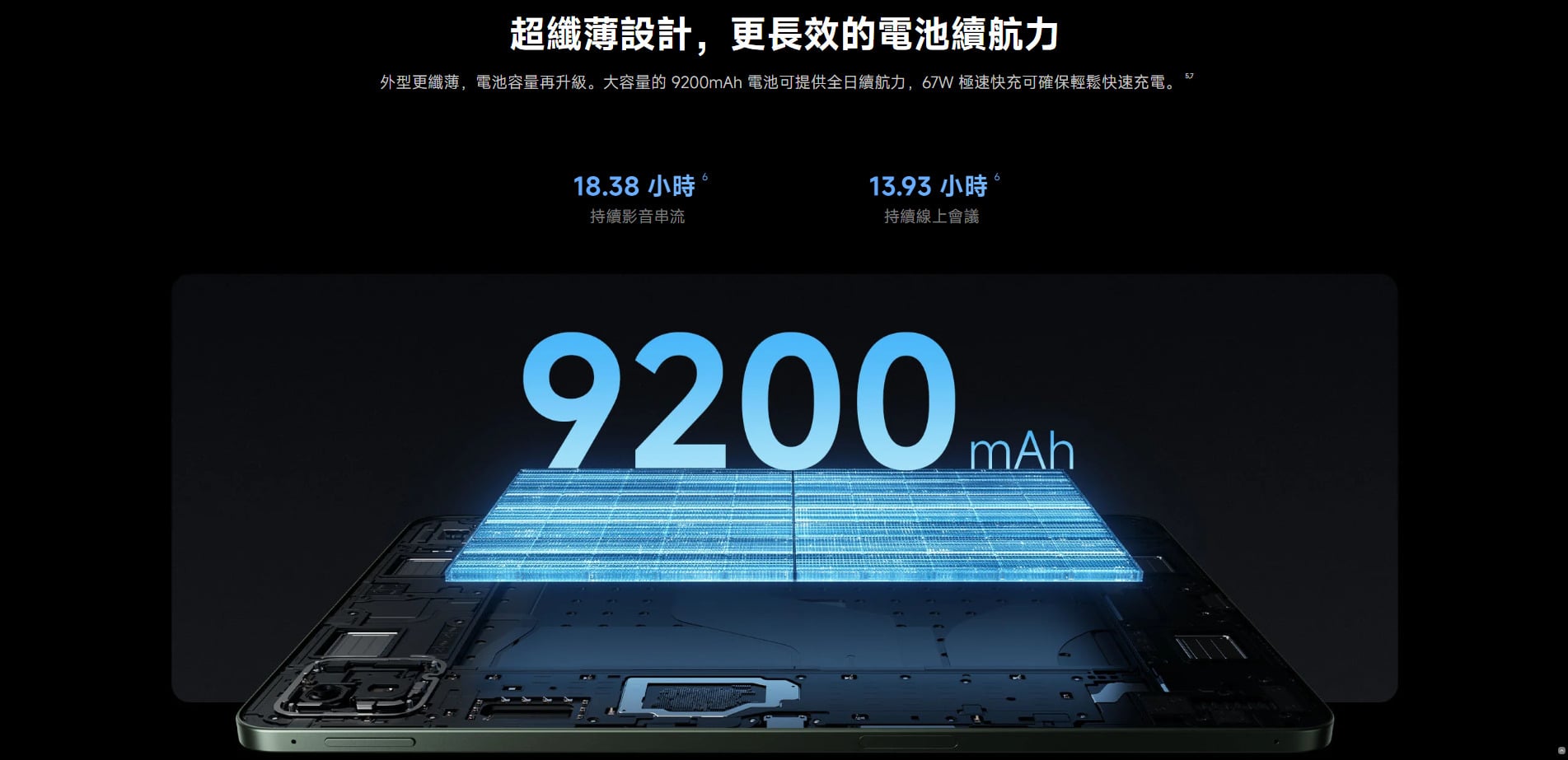 小米 Pad 8 電池