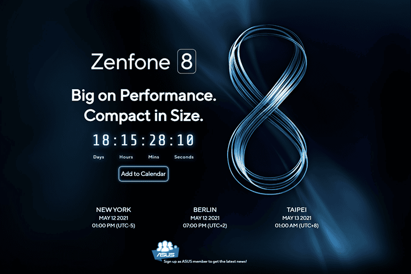 【快訊】華碩 ZenFone 8 下月將登場 詳細規格、新機特色曝光