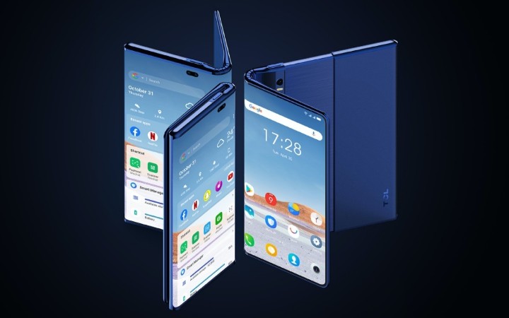 【快訊】捲軸X摺疊螢幕?TCL 發表伸縮自在概念手機Fold 'n' Roll