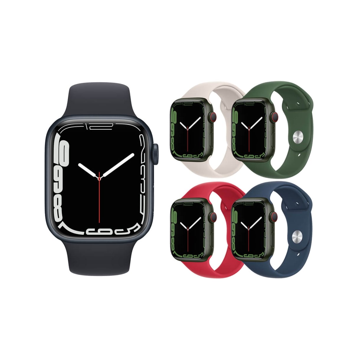Išmanusis laikrodis Apple Watch Series 7 GPS, 45mm LTE Silver Stainless  Steel Case with Starlight Sport Band - Regular / MKJV3UL/A, žema kaina -  BIGBOX.LT