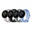 Google Pixel Watch 智慧手錶，銀色、黑色、金色四種款式。