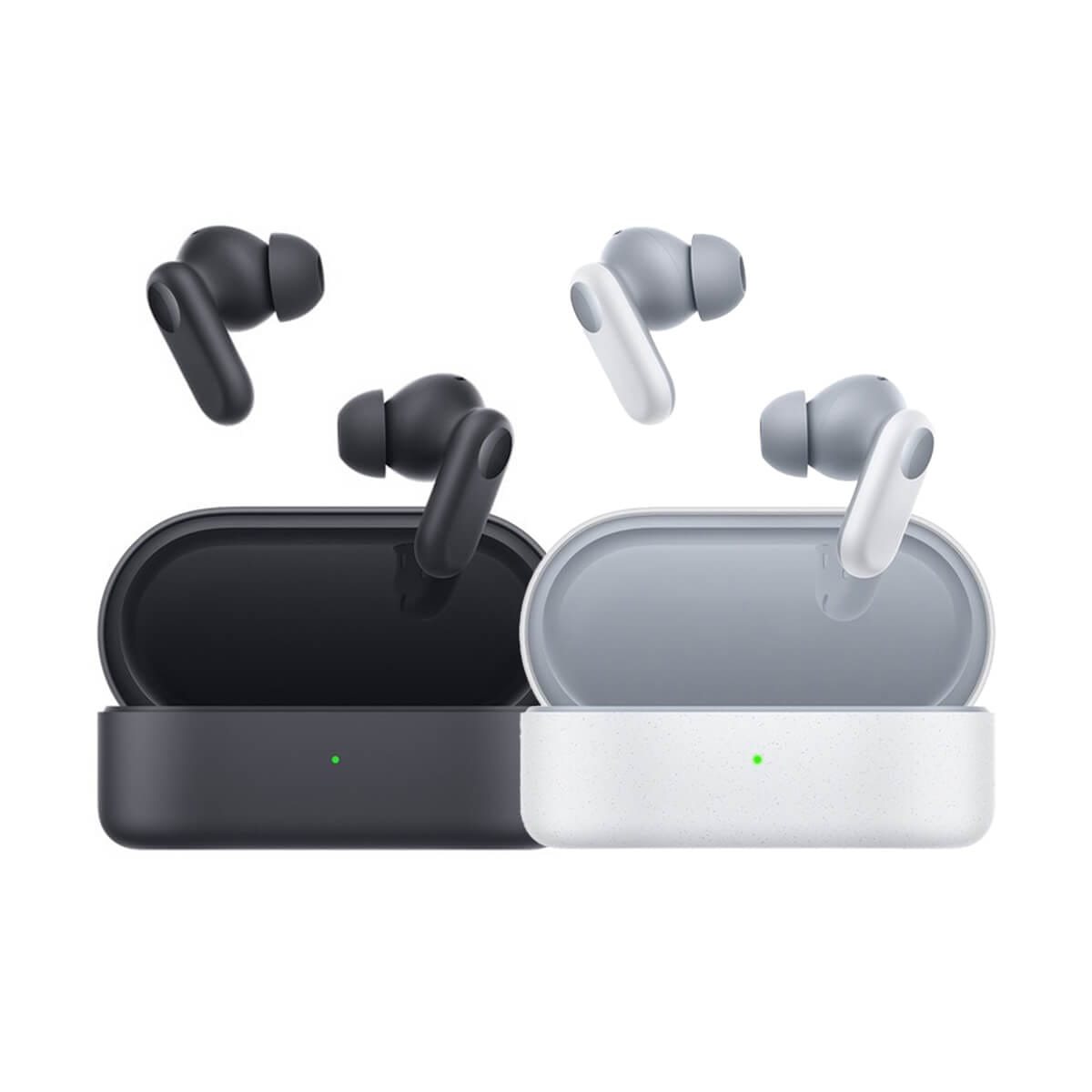 OPPO Enco Buds2 Pro 真無線藍牙耳機 石墨黑色和迷霧灰色耳機含充電殼外觀圖