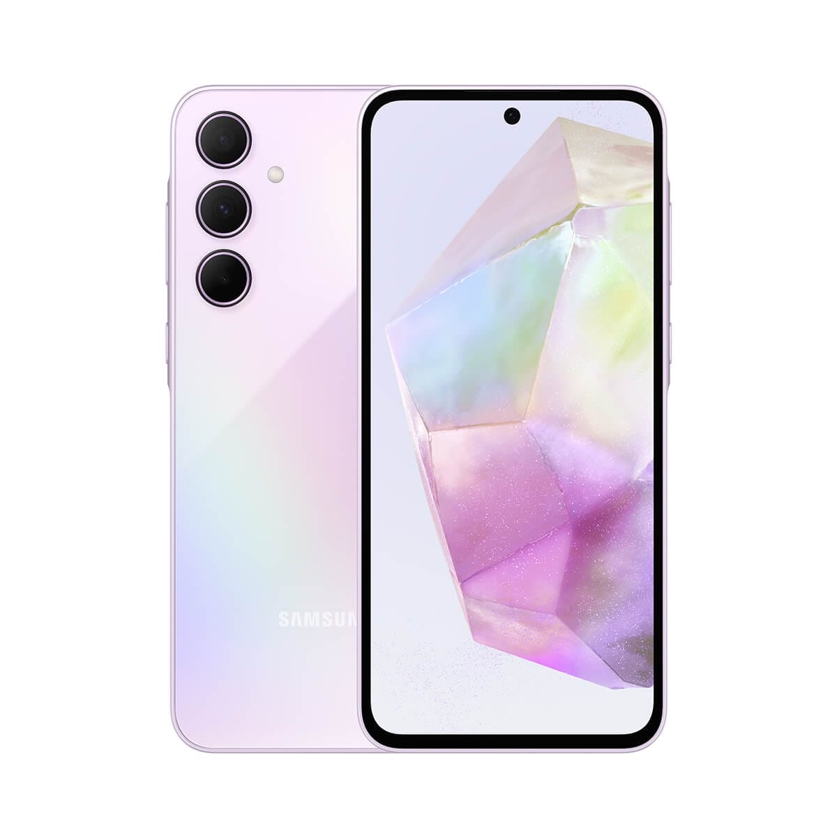 SAMSUNG A35 (8G/128G) 紫色正反面外觀圖