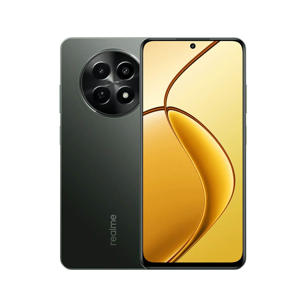 realme 12x (8G/256G) 黑色正反面外觀圖