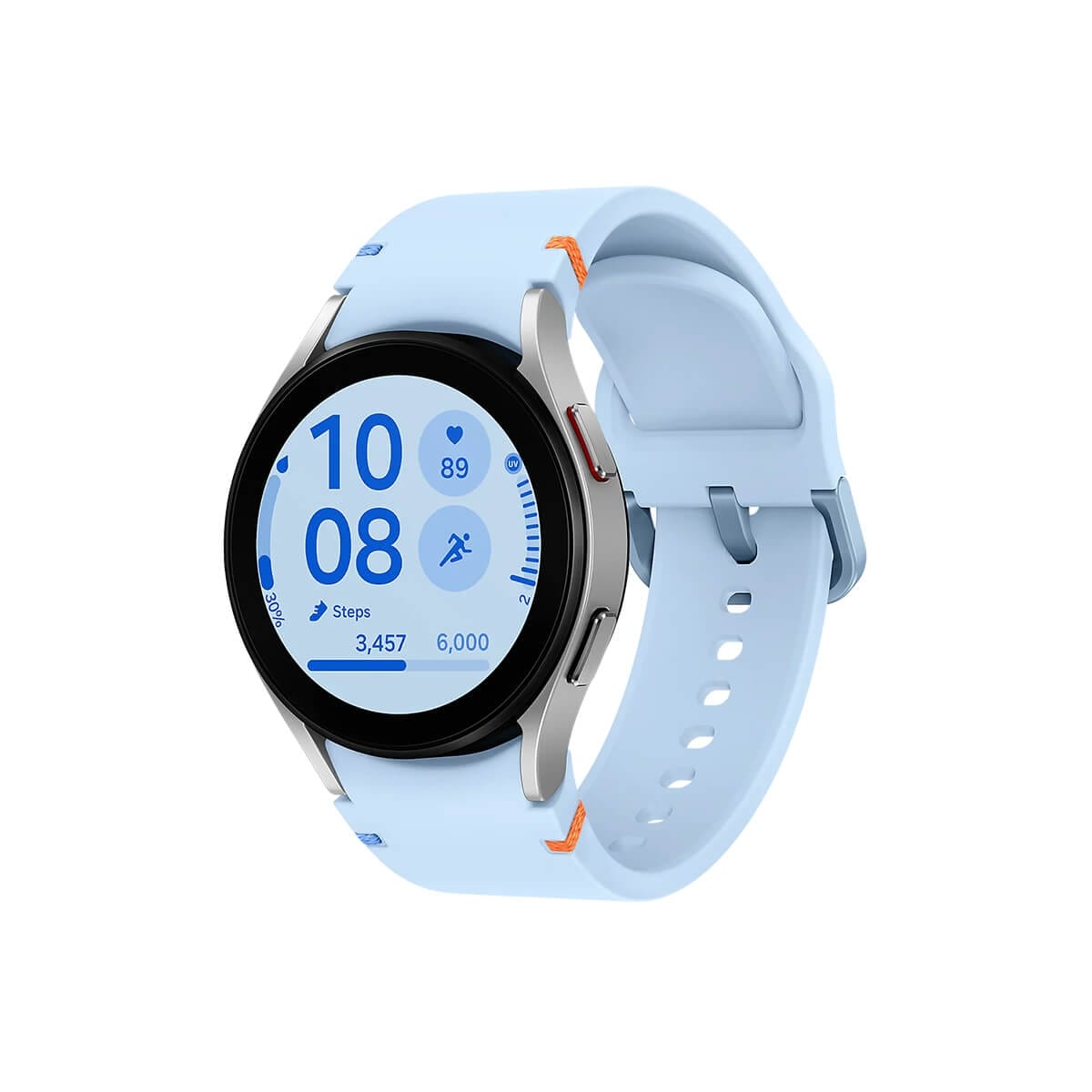 SAMSUNG Watch FE 40mm 星夜銀正面外觀圖