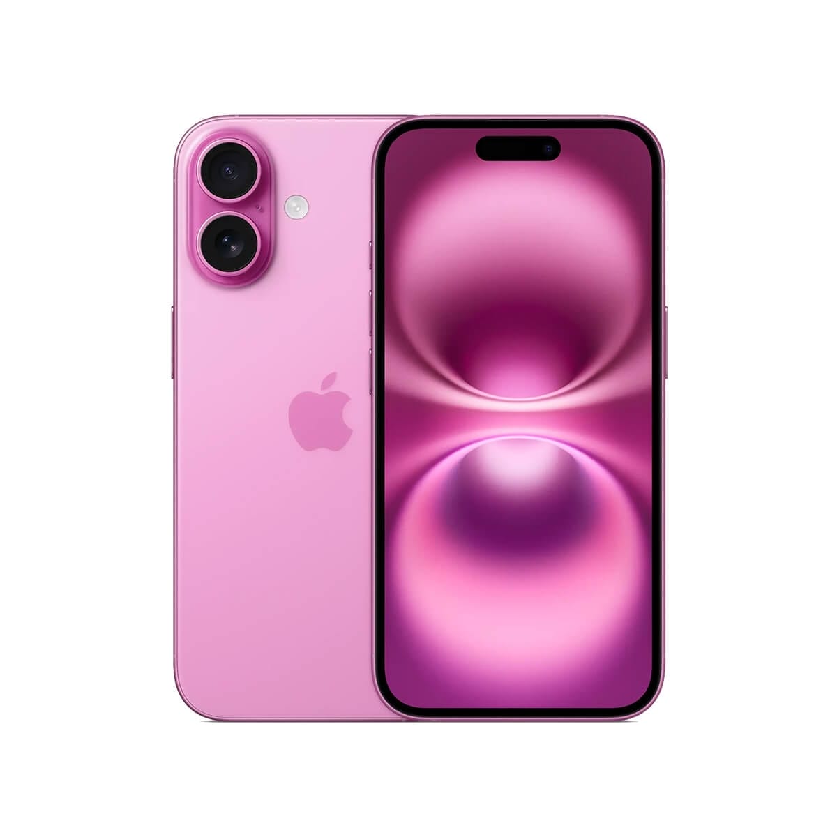 Apple iPhone 16 128GB 粉色正反面外觀圖