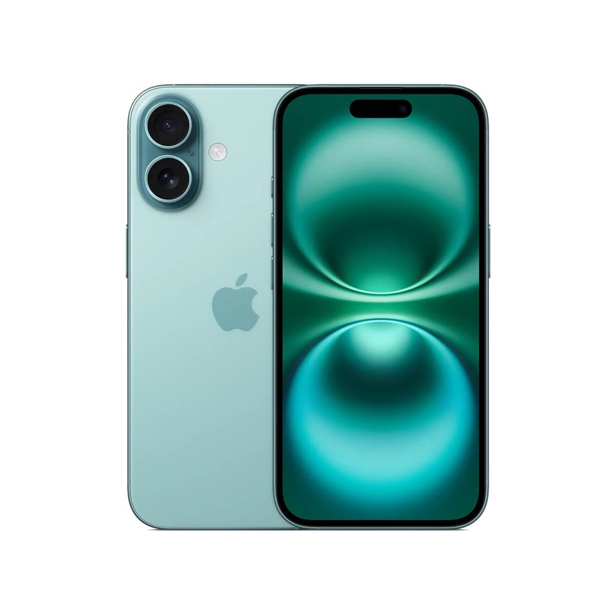 Apple iPhone 16 128GB 綠色正反面外觀圖