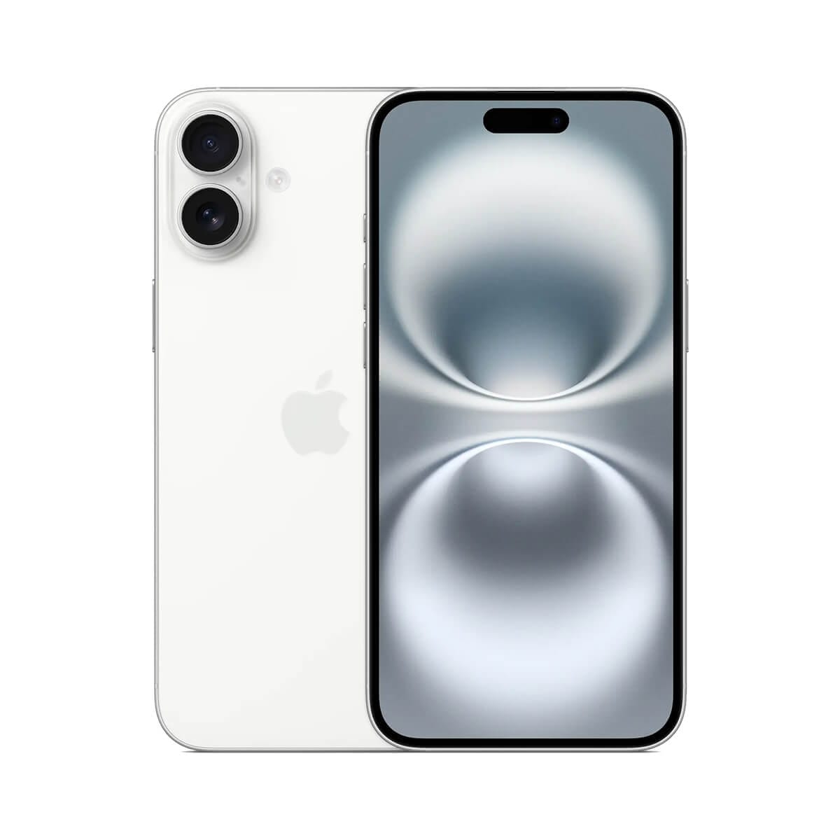 Apple iPhone 16 Plus 128GB 白色正反面外觀圖