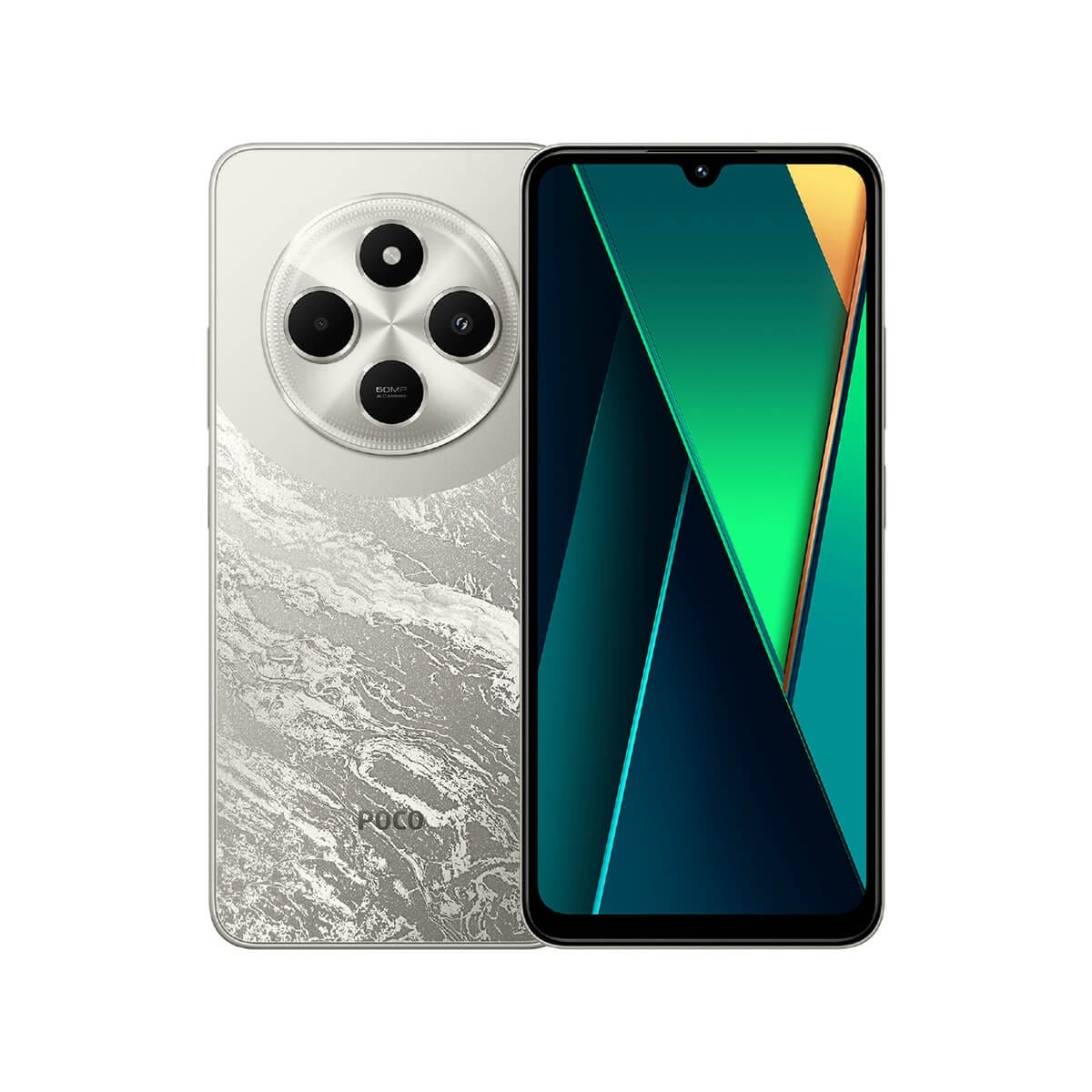 POCO C75（8G/256G）金色正反面外觀圖