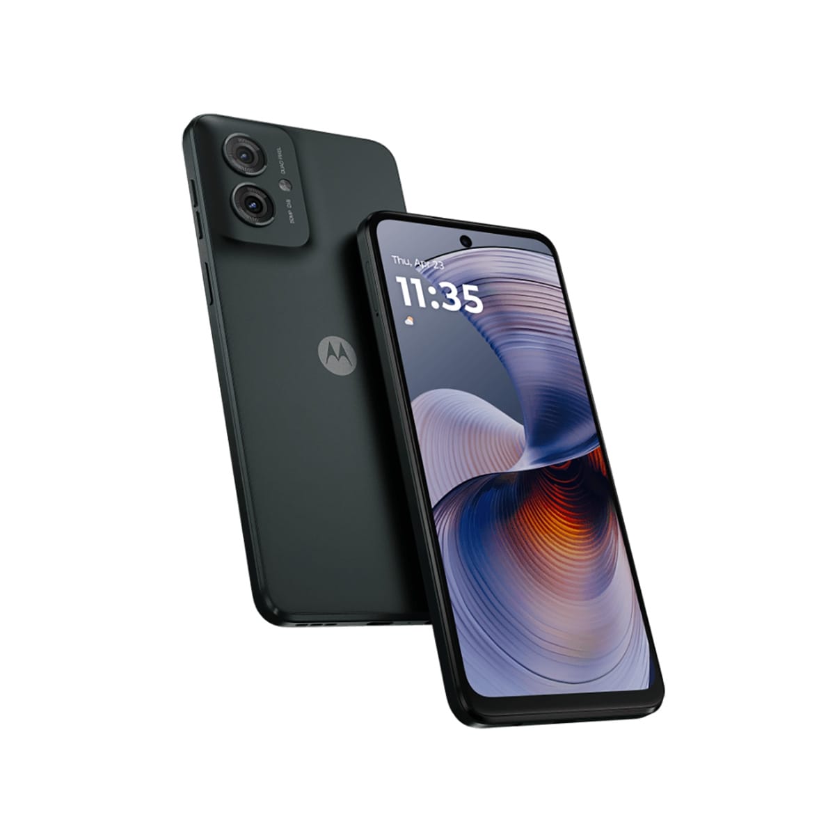 Motorola Moto g55（4G/128G）灰色正反面外觀圖