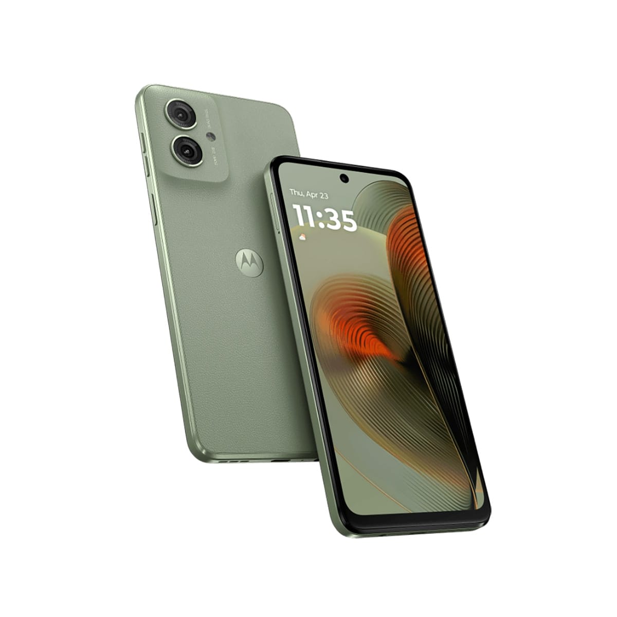 Motorola Moto g55（4G/128G）綠色正反面外觀圖