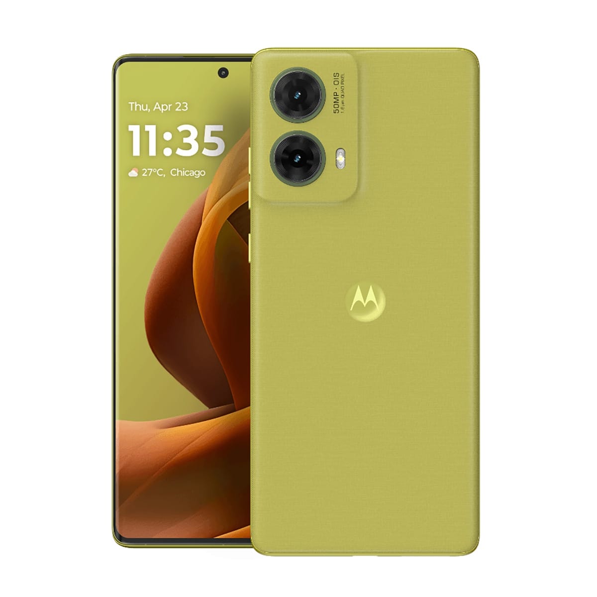 Motorola Moto g85（8G/128G）綠色正反面外觀圖