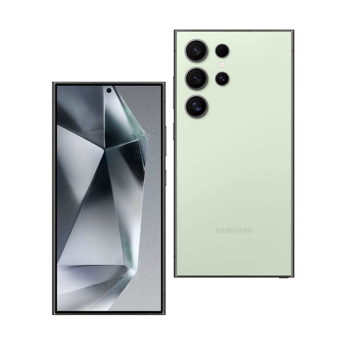 SAMSUNG S24 Ultra (12G/256G) 綠色正反面外觀圖