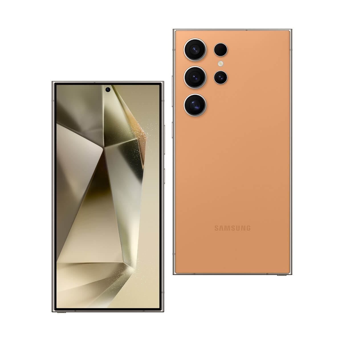 SAMSUNG S24 Ultra (12G/256G) 橘色正反面外觀圖