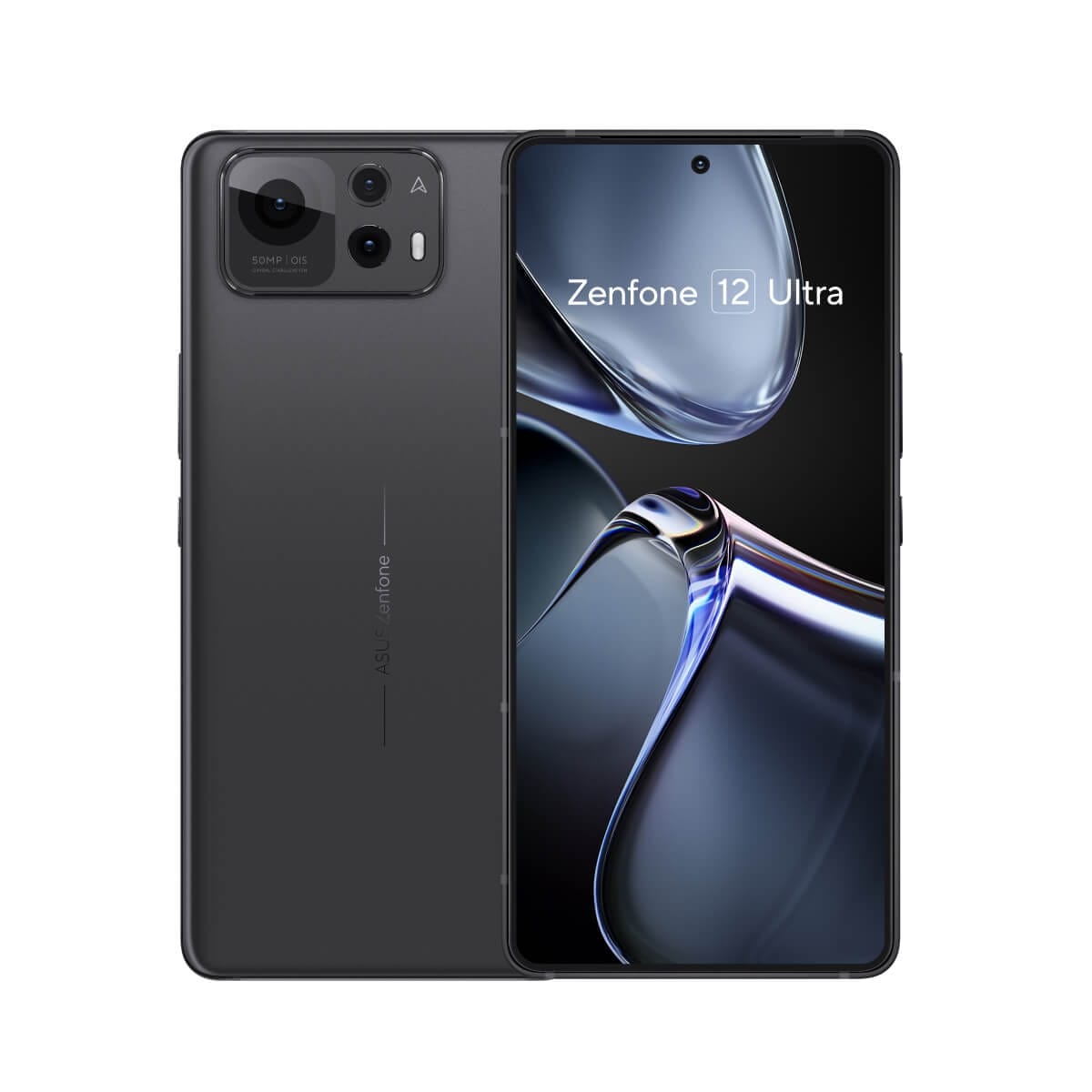 ASUS Zenfone 12 Ultra (16G/512G) 黑色正反面外觀圖