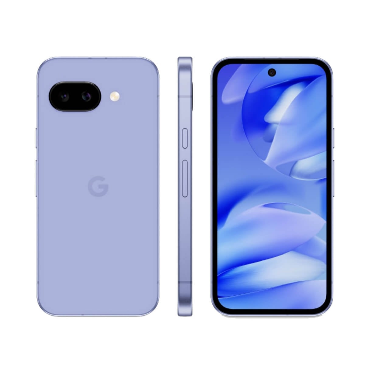 Google Pixel 9a (8G/128G) 紫色正反面外觀圖
