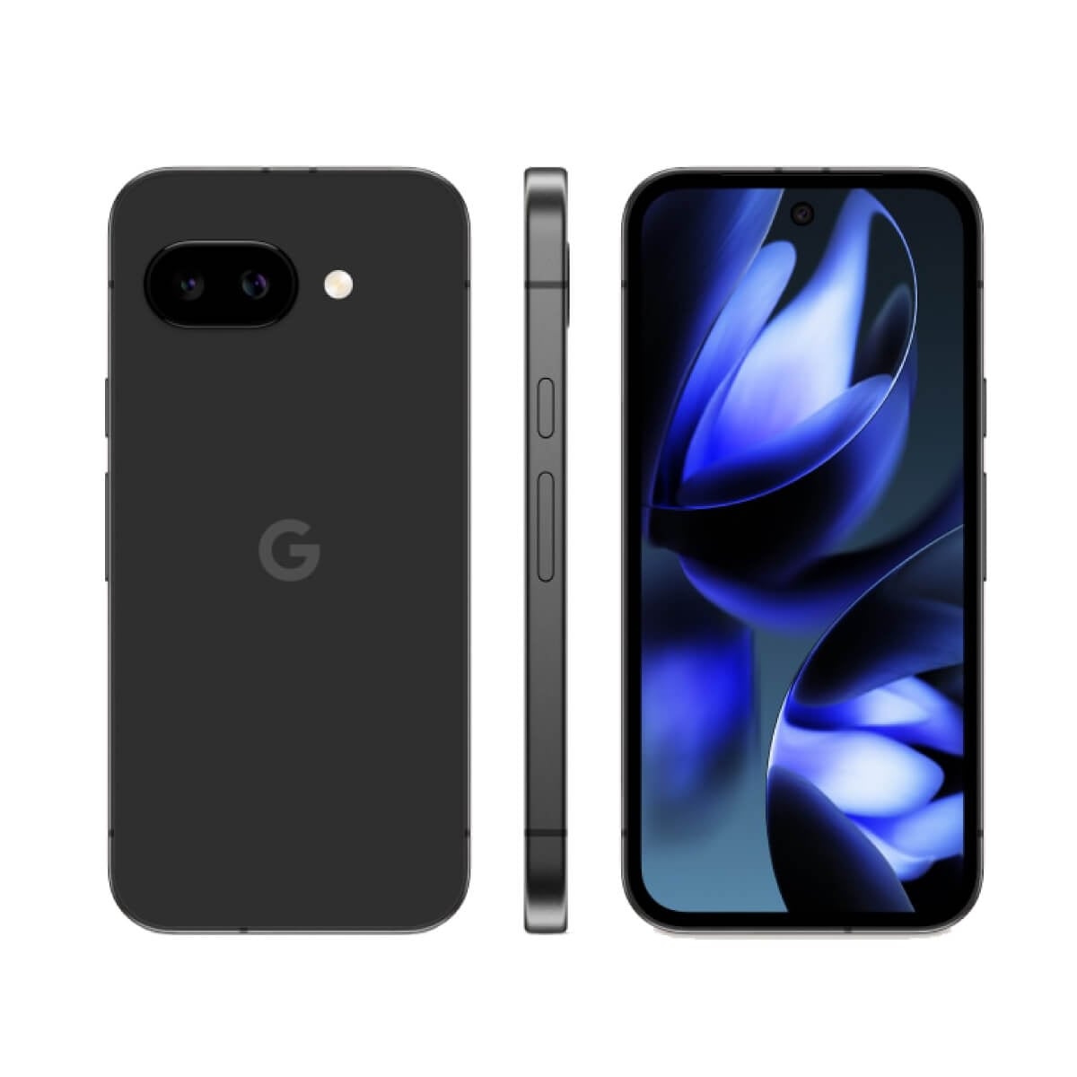 Google Pixel 9a (8G/128G) 黑色正反面外觀圖